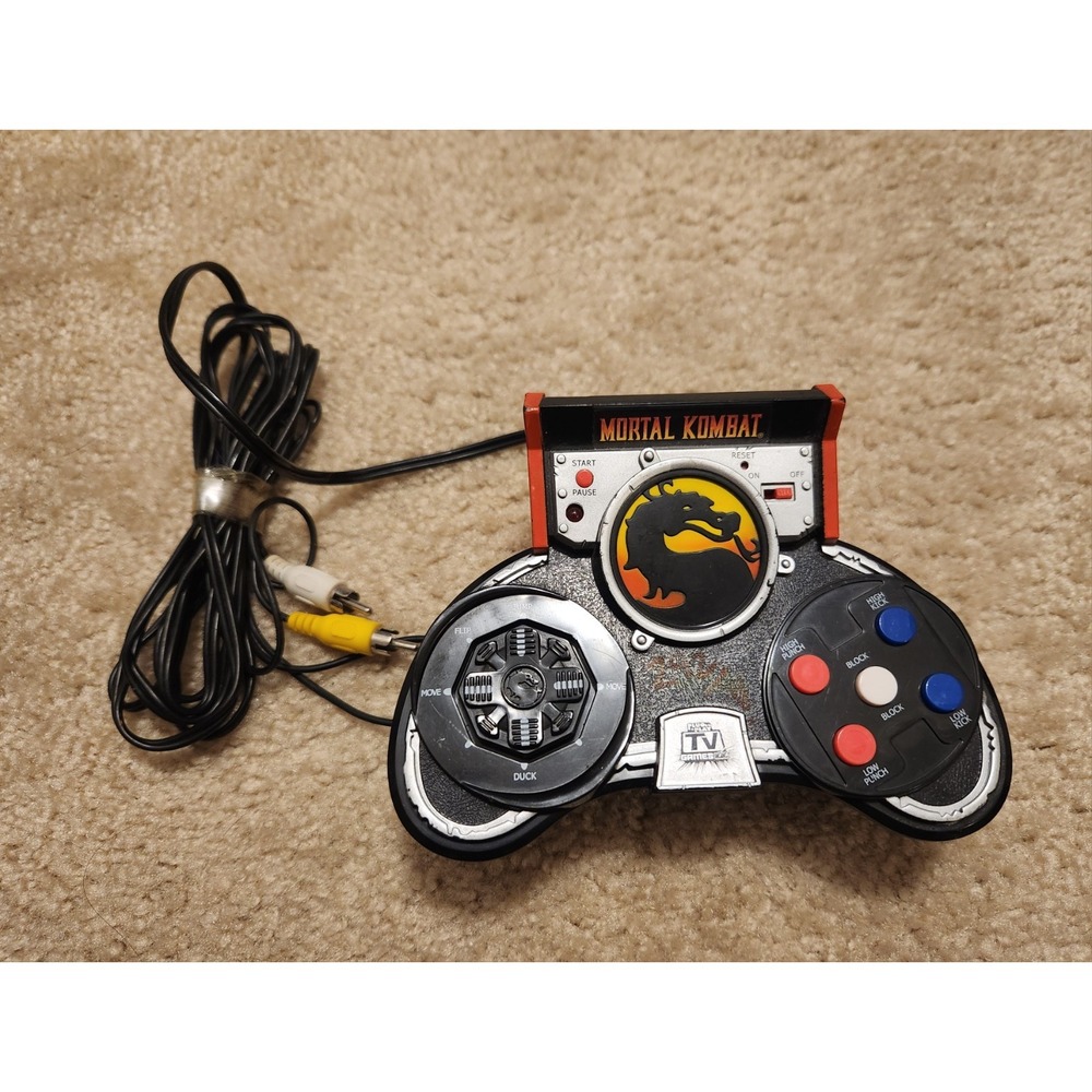 Jakks Pacific Mortal Kombat Plug & Play TV Games TESTED 2004 MISSING BATTERY COV